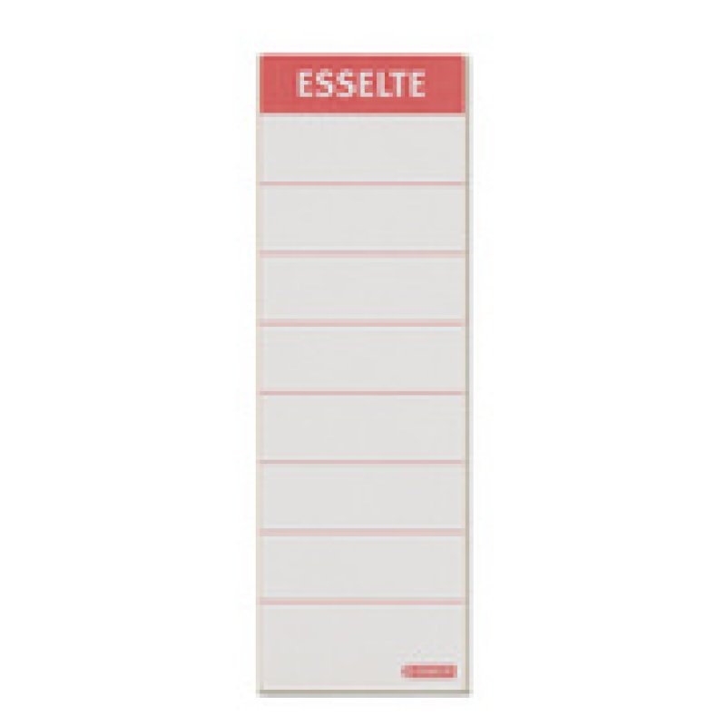 Esselte Etiquette pour dos de classeur, 60 x 190 mm, blanc
