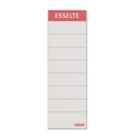 Esselte Etiquette pour dos de classeur, 60 x 190 mm, blanc