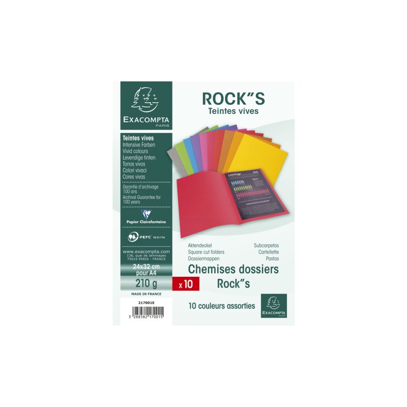 Exacompta 217001E folder Carton Multicolour A4