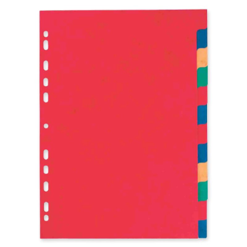Oxford 100204950 divider Cardboard Assorted colours 6 pc(s)