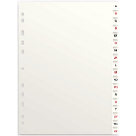 Oxford Intercalaires alphabétiques, en carton, 18 touches