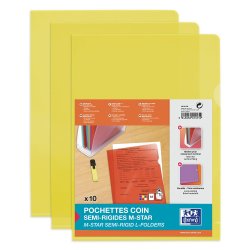 Oxford 100206708 fichier Polyvinyl chloride (PVC) Jaune A4
