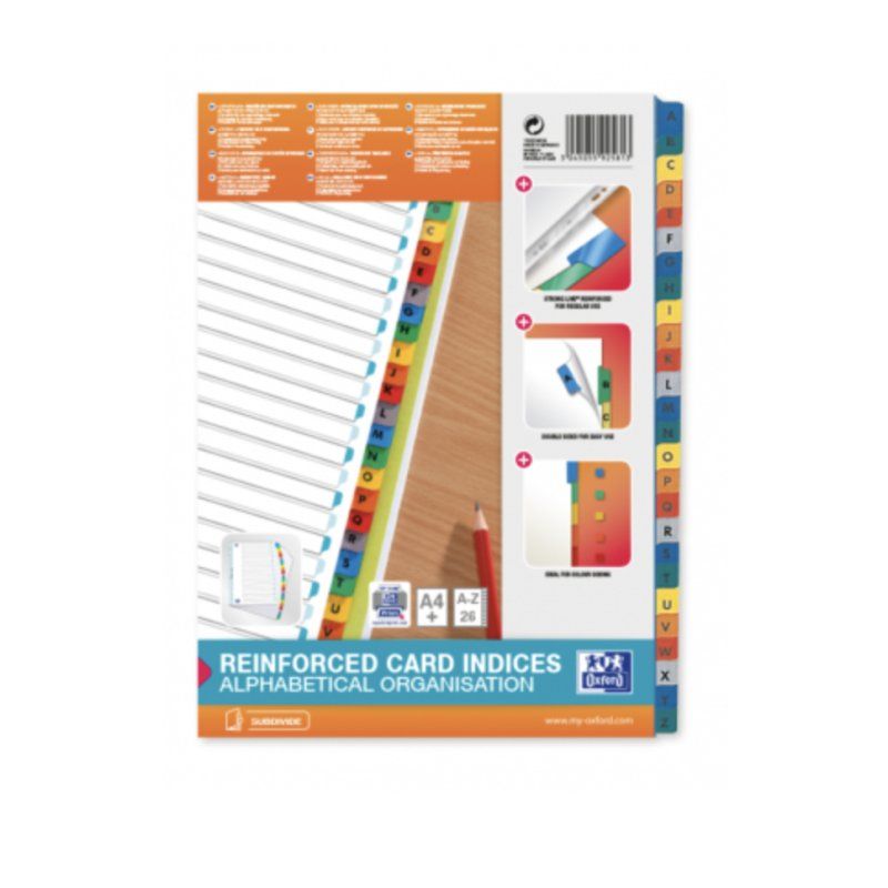 Oxford 100204604 divider Cardboard White 1 pc(s)