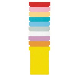 nobo Fiche T, indice 4 / 124 mm, 170 g/m2, jaune