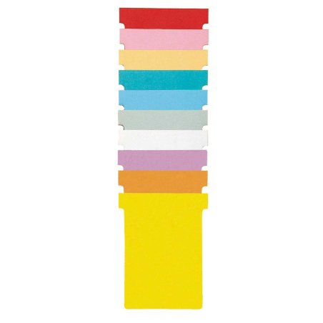 nobo Fiche T, indice 4 / 124 mm, 170 g/m2, jaune