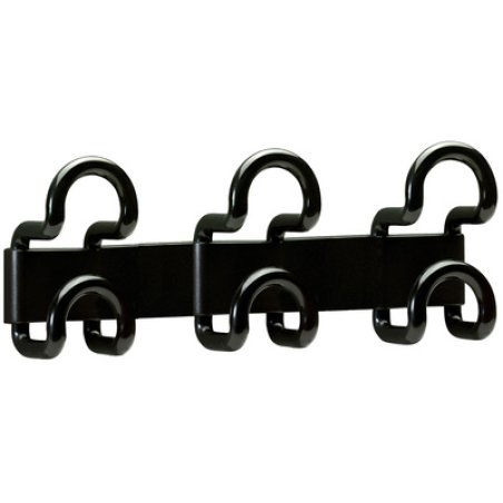 UNiLUX Patère "FIL 343", 3 crochets, noir