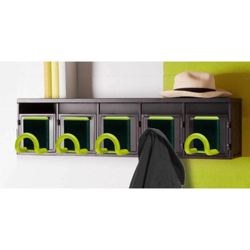 Unilux Fil Intérieure Patère Noir 1 pièce(s)