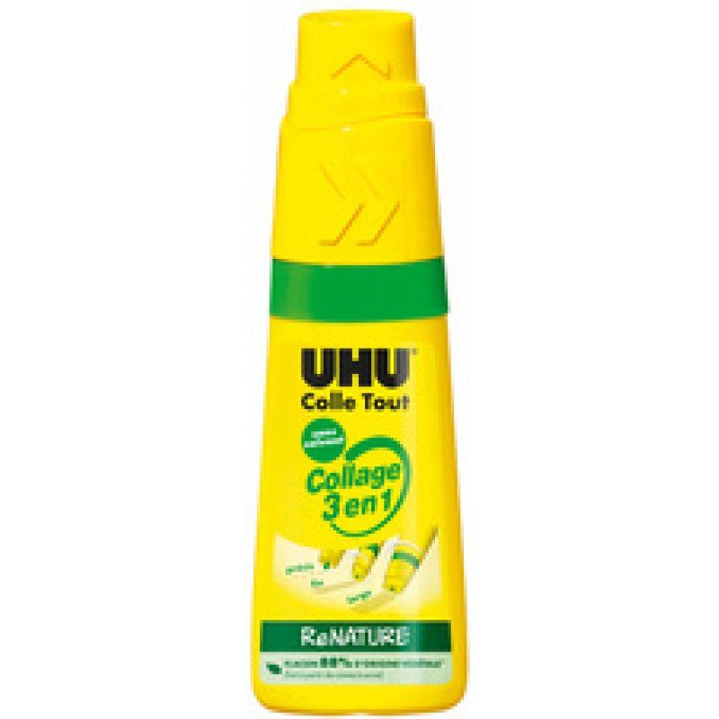 UHU Colle universelle "Collage 3 en1" ReNATURE, sans solvant