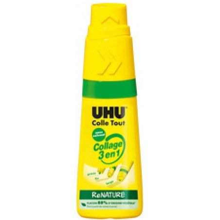 UHU Colle universelle "Collage 3 en1" ReNATURE, sans solvant