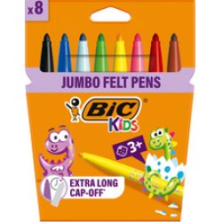 BIC KIDS Feutre Visacolor XL ecolutions, étui en carton de 8