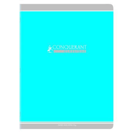 Conquerant 100104302 writing notebook 96 sheets Red, Green, Orange, Blue