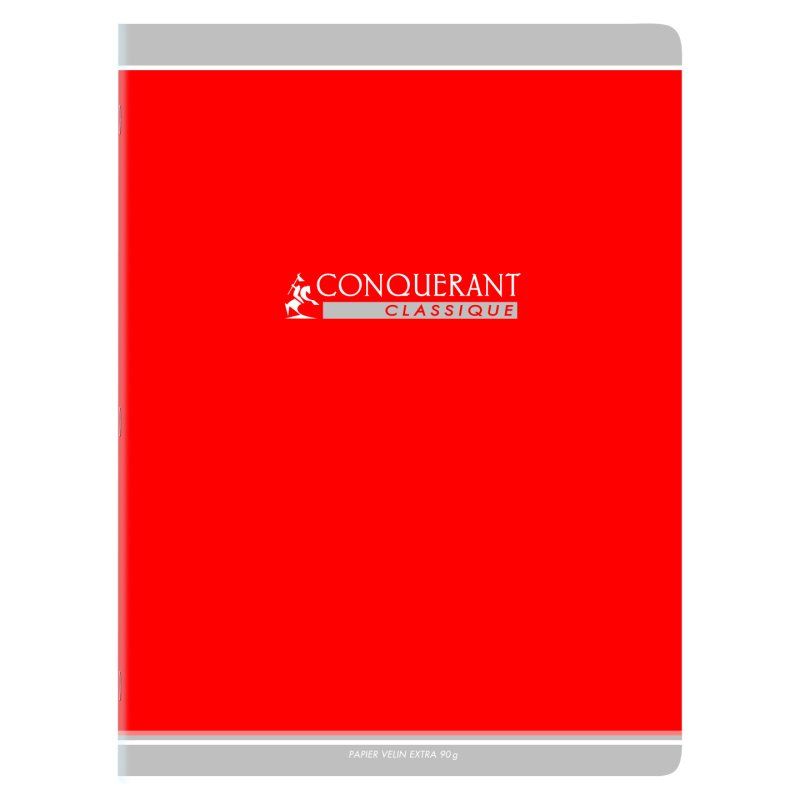 Conquerant 100104302 writing notebook 96 sheets Red, Green, Orange, Blue