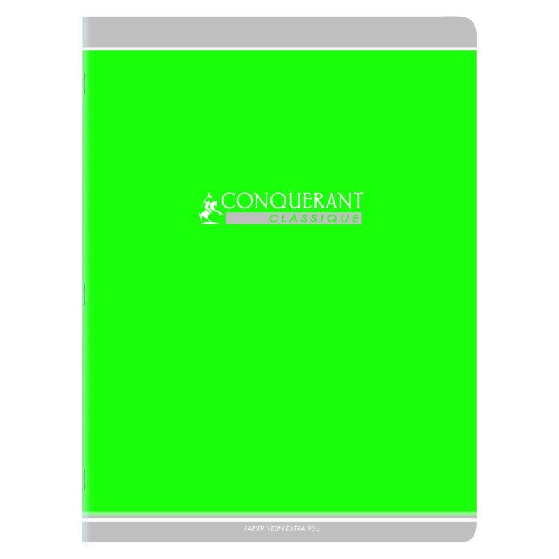 Conquerant 100104302 writing notebook 96 sheets Red, Green, Orange, Blue