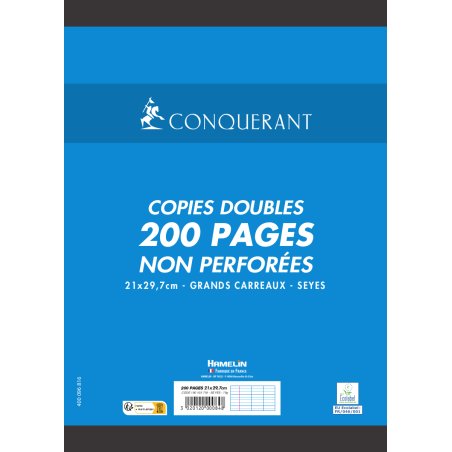 Conquerant 100103718 writing notebook A4 200 sheets White