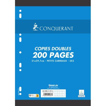 Conquerant 100103227 notebook filler paper 210 x 297 mm (A4) 200 sheets
