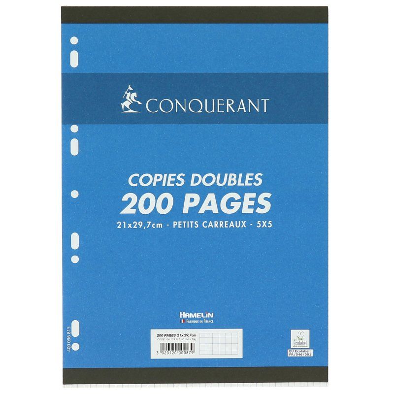 Conquerant 100103227 notebook filler paper 210 x 297 mm (A4) 200 sheets