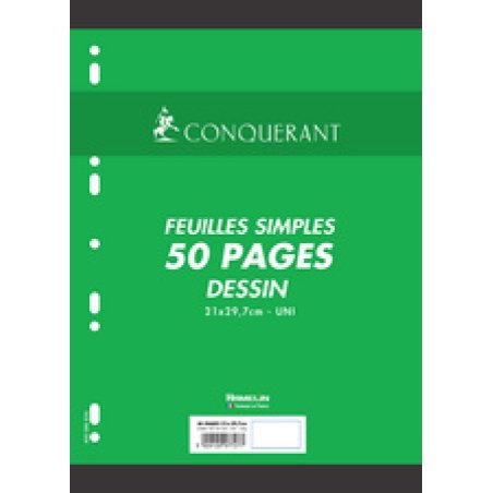 Conquerant 100104532 recharge de papier 210 x 297 mm (A4) 50 feuilles