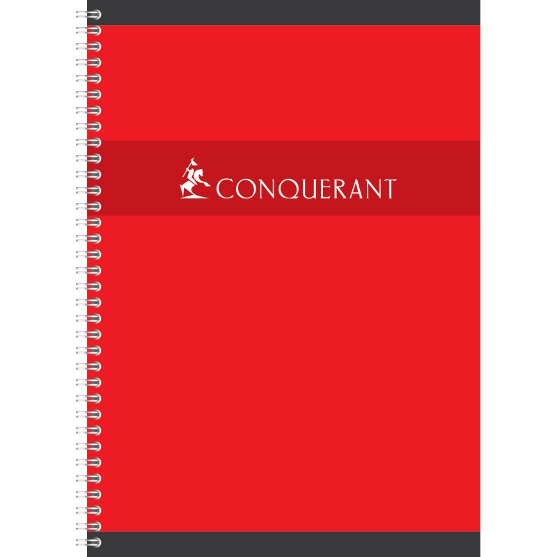 CONQUERANT SEPT Cahier reliure intégrale, A4, Seyés