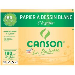 Canson Pouch “C” grain Art paper 12 sheets