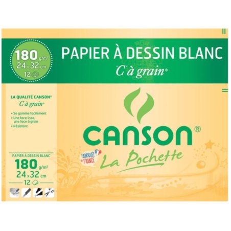 Canson Pouch “C” grain Art paper 12 sheets