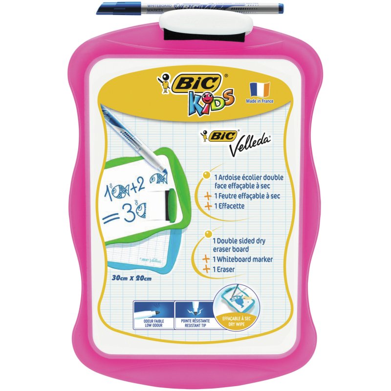 BIC Ardoise blanche Velleda, dimensions: (L)200 x (H)300 mm
