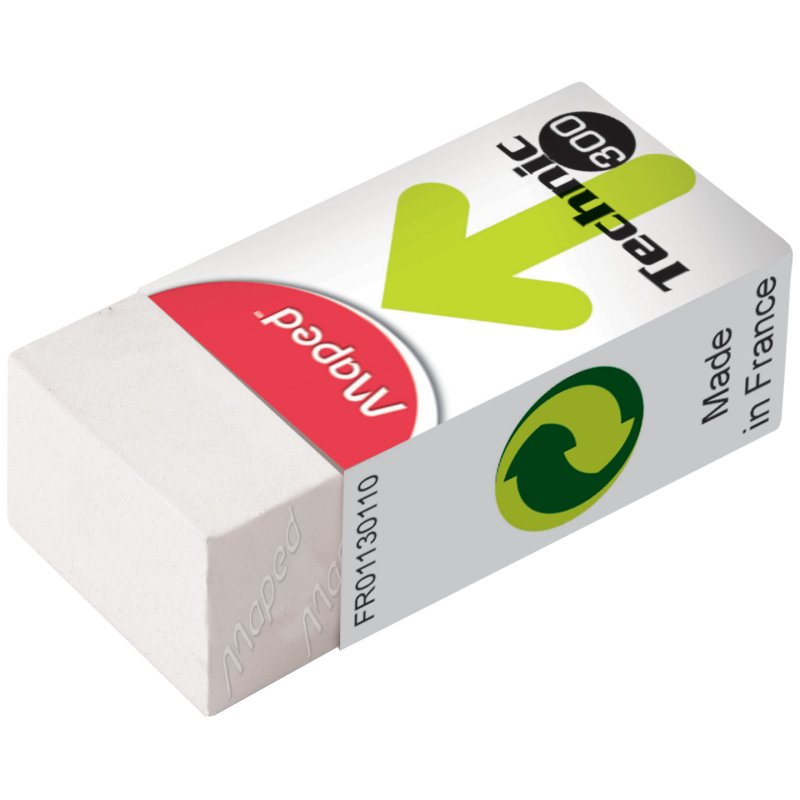Maped M011301 gomme à effacer Caoutchouc Blanc 36 pièce(s)