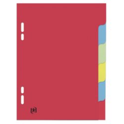 Oxford Intercalaires neutres, 170 x 220 mm, 6 touches