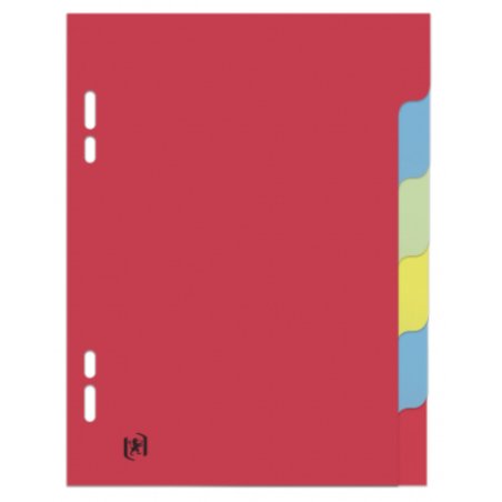 Oxford Intercalaires neutres, 170 x 220 mm, 6 touches