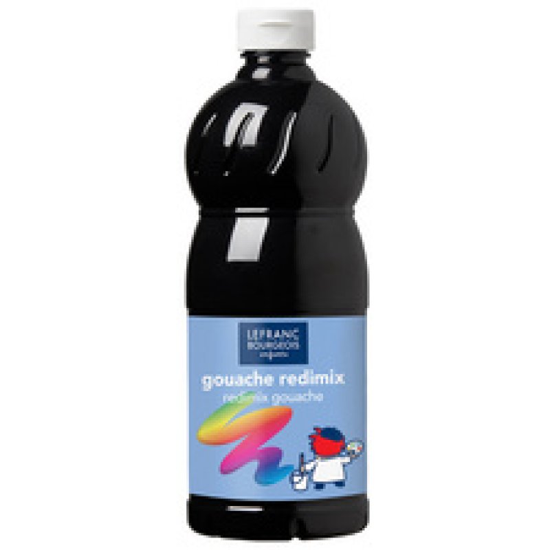 LEFRANC BOURGEOIS Gouache liquide 1.000 ml, noir