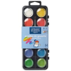 LEFRANC BOURGEOIS Pastilles de Gouache, boîte de 12