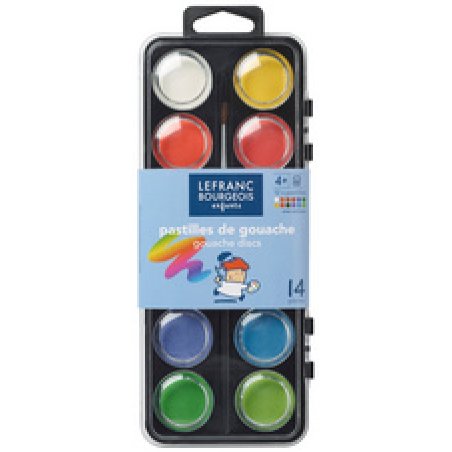 LEFRANC BOURGEOIS Pastilles de Gouache, boîte de 12