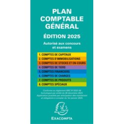 EXACOMPTA Plan comptable général pédagogique, 175 x 90 mm