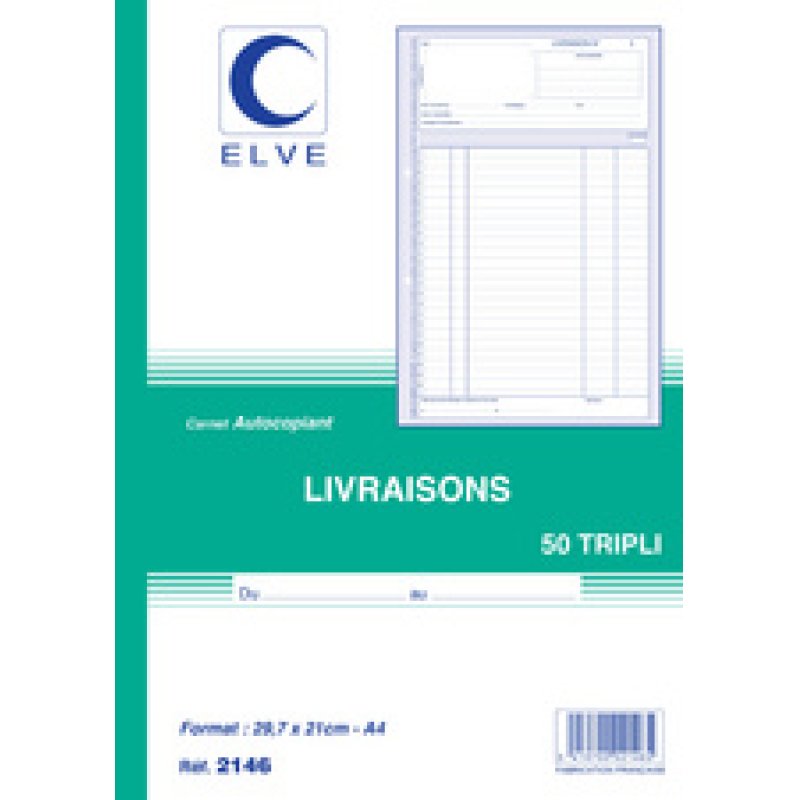 ELVE Manifold "Livraisons", 140 x 210 mm, dupli