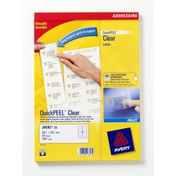 AVERY Zweckform Etiquette d'adresse, transp., 99,1 x 38,1 mm