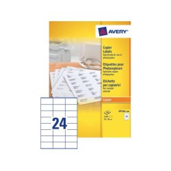 AVERY Etiquette pour photocopieur, 70 x 36 mm, blanc