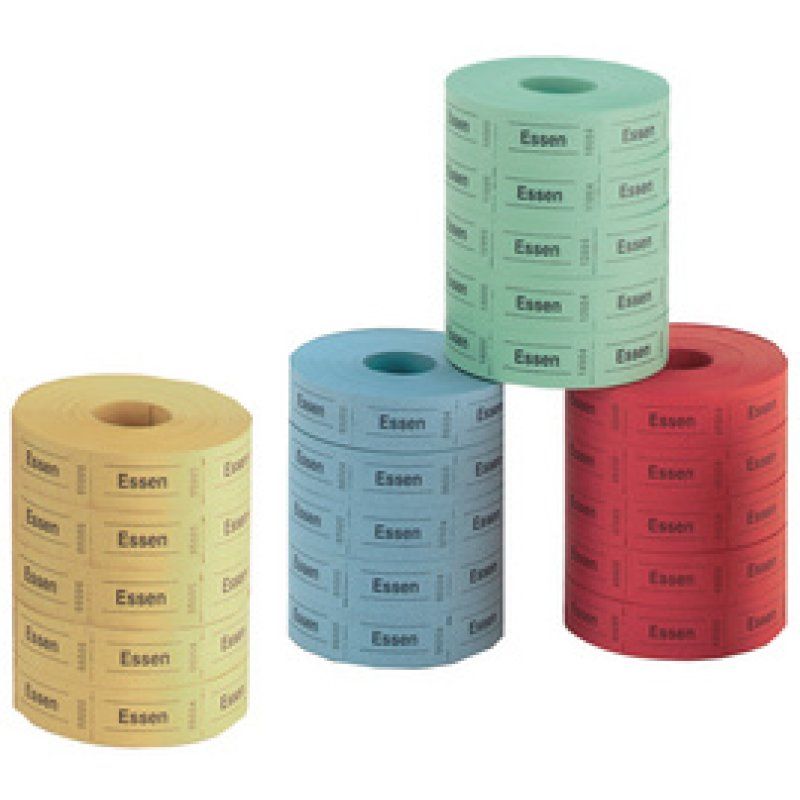 herlitz Essenmarken, 30 x 55 mm, 1.000 Abriss je Rolle