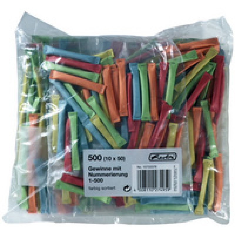 herlitz Billets gagnants, numérotés de 501-1000, rouge