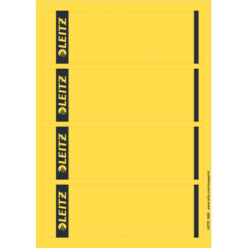 Leitz PC printable Spine Labels for standard lever arch files