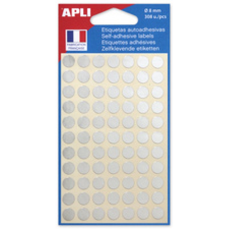 APLI Pastille de signalisation, diamètre: 8 mm, or