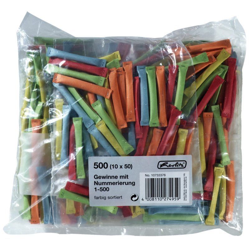 Herlitz 10733376 ticket et rouleau de tickets 500 pièce(s)