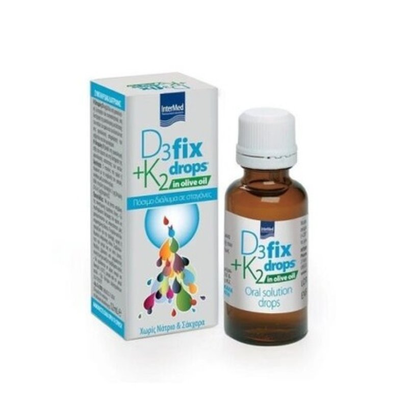 Intermed D3 Fix & K2 Drops in Olive Oil 12ml