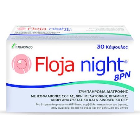 Itf Hellas Floja Night 8pn - Menopause Relief - 30 Capsules