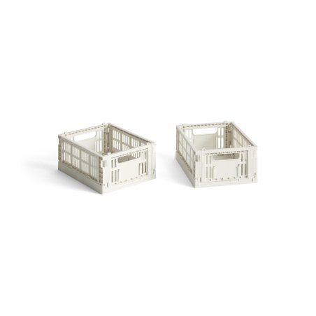 HAY - Set of 2 Colour Crate Mini - Off White