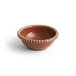 HAY - Barro Salad Bowl, Large - Natural with stripes