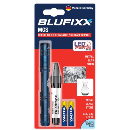 BLUFIXX-Pro Set MGS Metall, Glas und Stein - Klar 5,4g