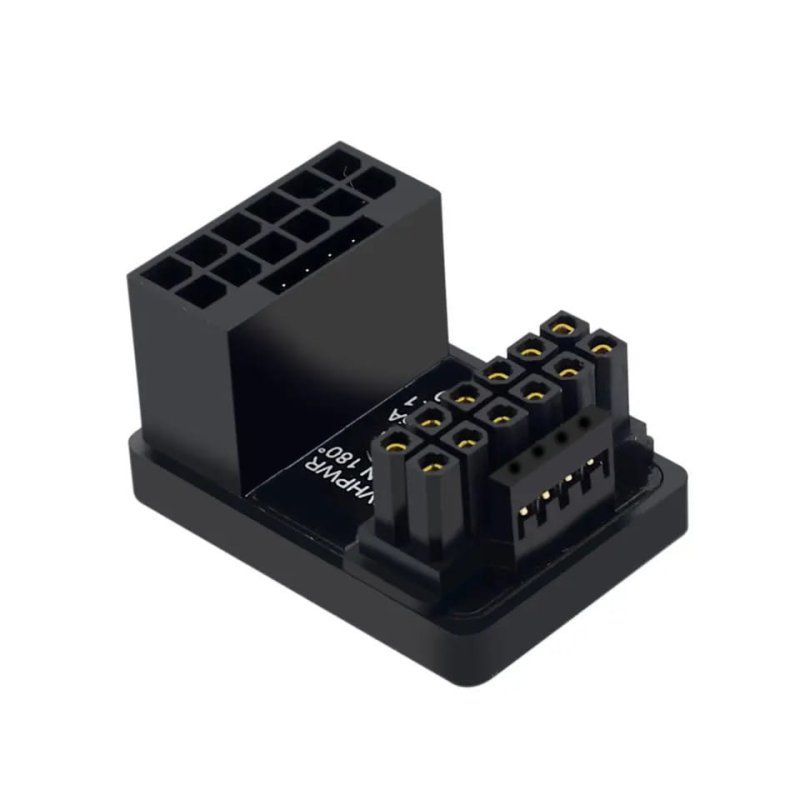 Phobya 12VHPWR Adapter 180 Grad 16Pin to 16Pin - White Left
