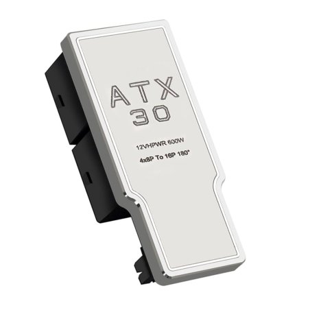 Phobya 12VHPWR Adapter 180 Grad 16Pin to 4x8Pin - White Left EOL