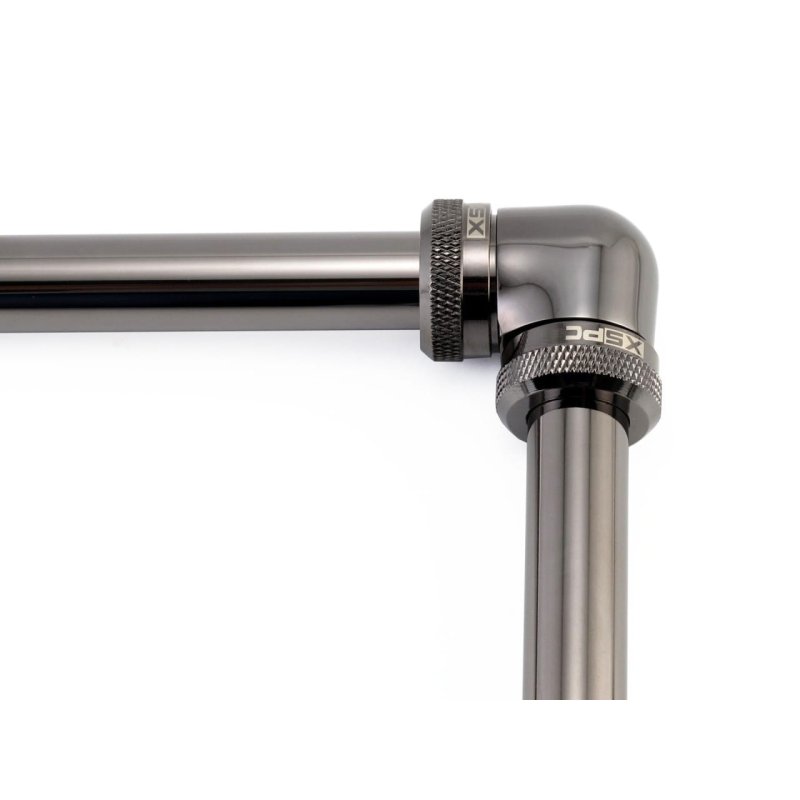 XSPC 14mm HardTube Anschraubtülle 90° L-Verbinder - Schwarz-Matt