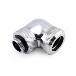 XSPC G1/4 auf 14mm HardTube Anschraubtülle 90° drehbar V2 - chrom