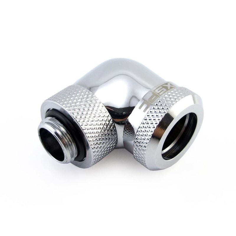 XSPC G1/4 auf 14mm HardTube Anschraubtülle 90° drehbar V2 - chrom